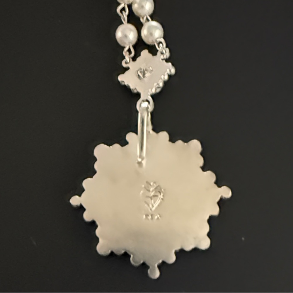 VSA EVITA CLOISTER TREE OF LIFE WITH PEARL BEADED NECKLACE - NWT - Picture 4 of 10